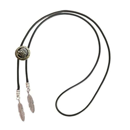 Cravate bolo en métal ajustable style cow-boy pour adulte