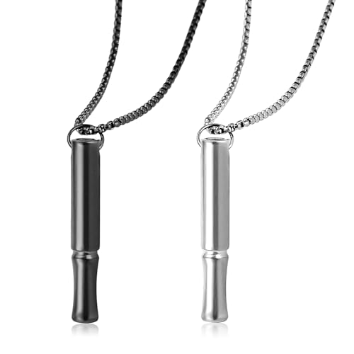 2 Pcs Breathlace Sensory Necklace for Mindful Breathing - An