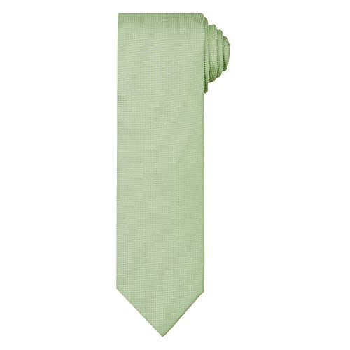 Jacob Alexander 2 Piece Set Men's Woven Subtle Mini Squares Extra Long Neck Tie And Pocket Square - Sage Green #TOP1