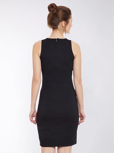 Image of Miss Chase Women's Sleeveless Collared Bodycon Above-Knee Polyester Dress