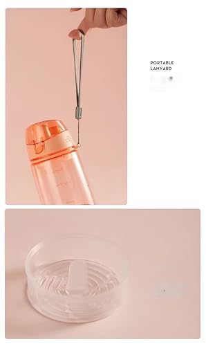 Image of THE VENTI SHOTAY COOL Unbreakable Water Bottle with Sipper BPA Free Tritian, Leak-Proof Water Bottle Ideal for Office, Sports, School, Gym (Peach -820ML)