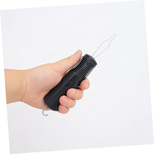Doitool 12 Pcs Button Threader Metal Buttons Metal Hooks Clasps For Clothing Zipper Pull Assist Button Aids Button Fastening Tool Buckle Stainless Steel, Plastic Black Elder At Home #TOP3