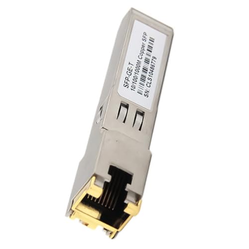 Azxcvbnm Módulo de cobre RJ45, transceptor de puerto RJ45, 10/100/1000 m, RJ45, RJ45, módulo Gigabit, adaptador de puerto Ethernet