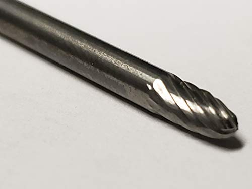 Fresa Alfa Tools B71251 Carburo 1/8 pulg cabeza y vástago miniatura 2