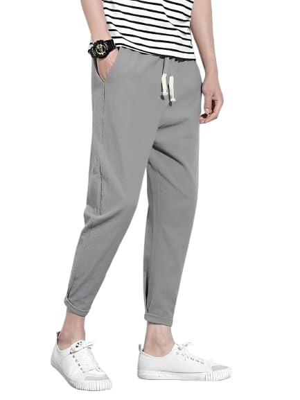 Men's Tapered Jogger Pants with Elastic Waistband and Drawstring – Casual Athletic Track Pants for Running, Workout, and Loungewear-picture-48