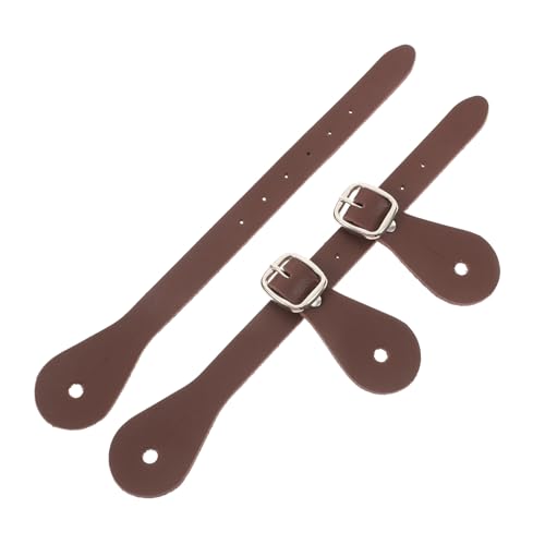 KICHOUSE Riding Belt Boot Spurs Straps Men's Western Belt Strap Adjustable Fashionable Design