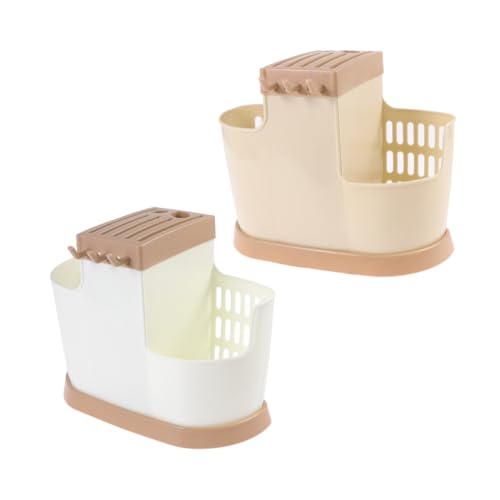 SUNCN 箸置き 箸干しカゴ 菜箸ホルダー 食器ソリューションバスケット カトラリー水切り 箸入れ 箸の水切りホルダー スプーン銀器 白い