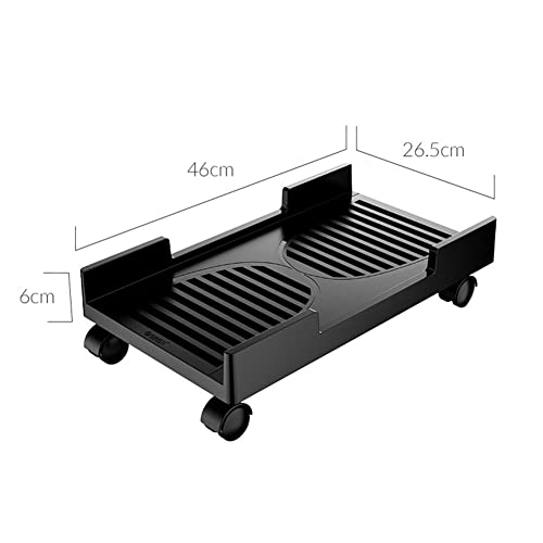 Soporte móvil para torres de PC, base refrigerante para CPU con 4 ruedas giratorias, apto para escritorio miniatura 2
