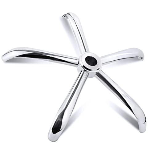 Sytopia Office Chair Base Replacement, Heavy Duty 28 Inch Chair Bottom Part, 2200Lbs Capacity, Universal Caster and Gas Cylinder Size, Polished