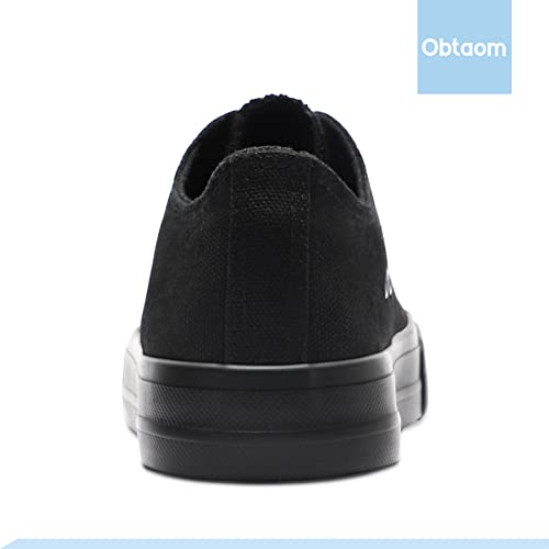 Image of Obtaom Unisex Canvas Shoes Low Top Fashion Sneakers Slip on Walking Shoe