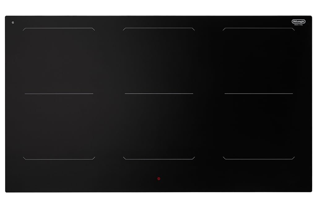 De Longhi SLI 906 Plateau de cuisson à induction vitrocéramique tactile 6 zones dont 3 Full Bridge 90 cm noir SLI906