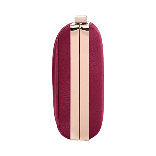 Image of Pleated Satin Clutch Purse For Women Wedding Bridal Clutch Bag Prom Party Clutch