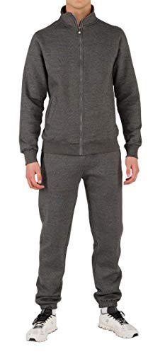 O'Poppy Herren Jogginganzug 2-teilig (XL, Darkgrey)