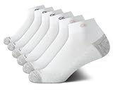 Calvin Klein Quarter Socks for Women - 6 Pack Cushioned Ankle Socks - Low Cut, Breathable, Lightweight, Athletic Design for Running, Walking & Daily Use, White Grey, Size 4-10