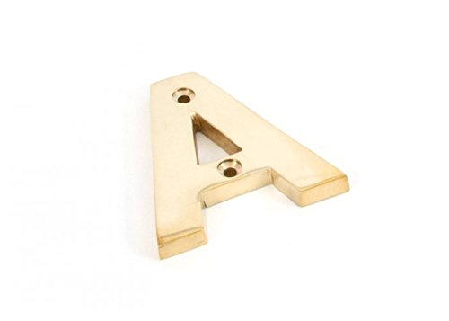 83801A Letter A-Polished Brass