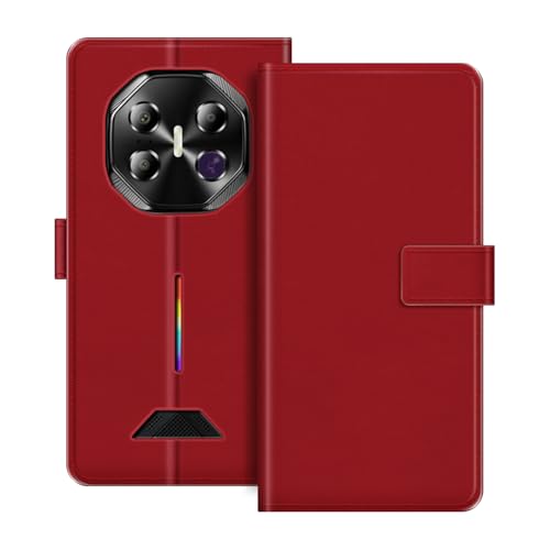 ESACMOT ���U�[�E�H���b�g�P�[�X Fossibot F113 5G �Ƃ̌݊������� �J�[�h�z���_�[���X�^���h�t���蒠�^�P�[�X�A�}�O�l�b�g���J�A�ϏՌ��t�H���I�A�J���t���ȃf�U�C�� (��)