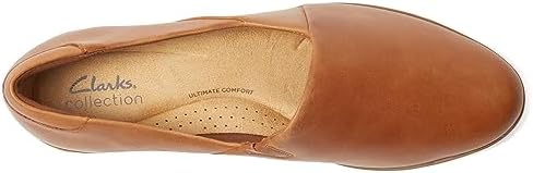 Clarks Women's Jenette Grace Loafer, Tan Leather, 9 | Image 1
