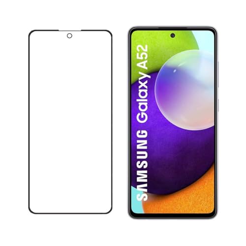 Image of Tempered Glass Screen Protector Compatible For Samsung Galaxy A53 Cellphone With Edge To Edge Coverage And With Easy Installation Kit