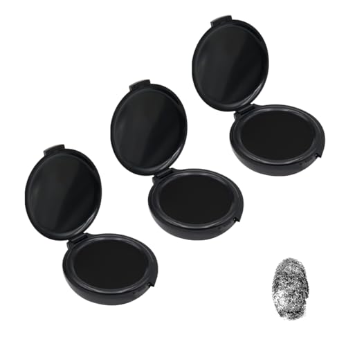 LICQIC 3 Pcs Thumbprint Ink Pad, Fingerprint Ink Pad