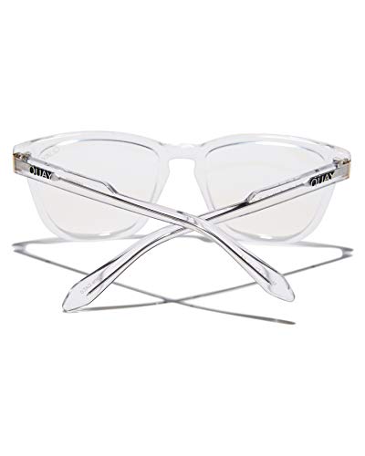 Quay - Blue Light Glasses for Men & Women, Square Frame, Eyewear for Screentime Protection (Hardwire, Clear/Clear Blue Light Lens)4