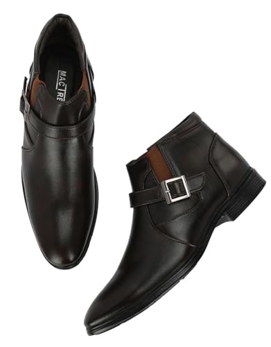 Image of MACTREE PU Leather Men's Formal Ankle Boots