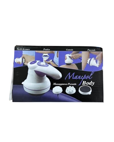 Image of Portable Massager | Manipol Body Portable Electric Massager - Handheld Full Body Relaxer with Adjustable Intensity - Ergonomic Design for Deep Tissue Muscle Relief, Neck, Shoulder & Back Tension