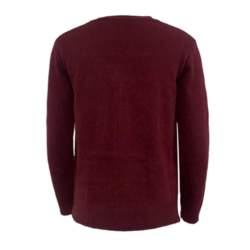 Mens Loose Button Up Knit Cardigan Soft Lightweight V-Neck Long Sleeve Sweater Basic Designed Knitted Outwear4