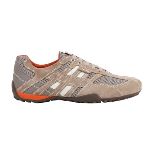 Image of Geox mens Scarpe Da Ginnastica Basse fashion sneakers, Beige /Orange, 10 US