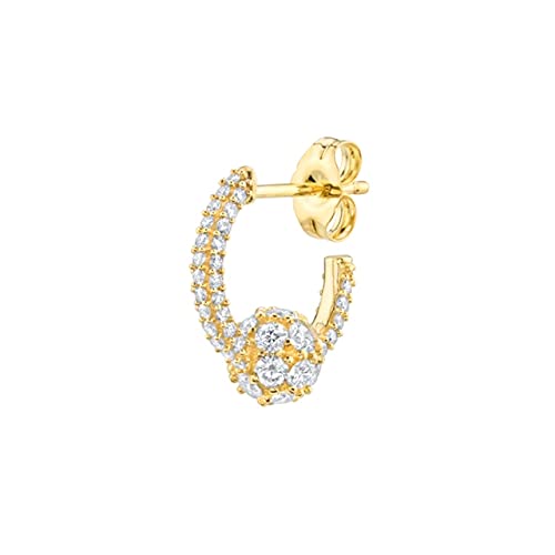 Boucles d'oreilles zircon LJIANGD éclat durable et piercing confortable pour femme