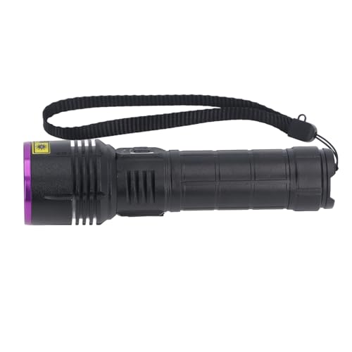 MAJONMMERD Linterna UV de 365 Nm Linterna Ultravioleta Recargable por USB Luz de Antorcha de Aleación de Aluminio para Detección de Orina de Mascotas Curado de Resina Caza de Escorpiones Inspección
