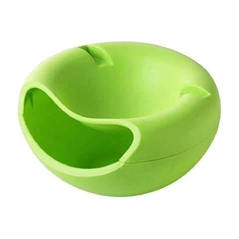rukauf Snack-Schale Servier-Schale Schüssel für Snacks, Nüsse, Kerne mit Handy Halterung Grün Cover