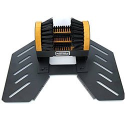 Compactador portátil de basura de acero, negro, industrial