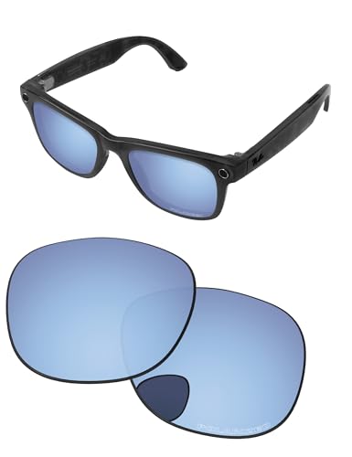 Image of Replacement Lenses for Ray-Ban Meta Wayfarer RW4008 & RW4012 53mm AI Glasses - Photochromic, Anti Blue Light Lens