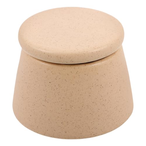 Cepillo de cerámica para uñas con tapa y recipiente acrílico miniatura 1