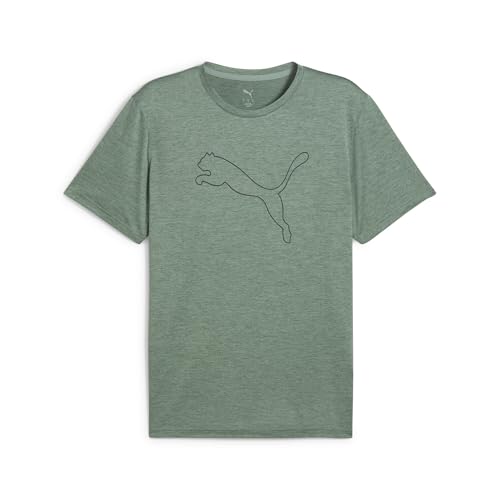 PUMA M TAD Essential Heather Cat Tee (CF Large Cat), T-Shirts Mixte, Green Moon Heather, 3XL PUMA M TAD Essential Heather Cat Tee (CF Large Cat), T-Shirts Mixte, Green Moon Heather, 3XL