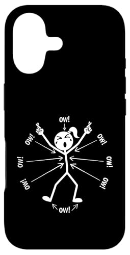 Ow Ow Ow Ow Stickman Figure Humorous Chronic Pain Awareness �X�}�z�P�[�X iPhone 17 �p