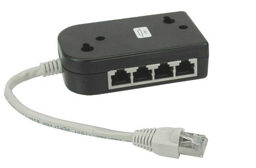 Preisvergleich Produktbild InLine 69938 ISDN Verteiler, 8x RJ45 Buchse, 15cm Kabel, mit Endwiderständen