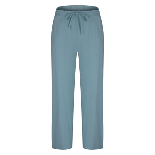 Calças masculinas sólidas casuais com bolsos para uso ao ar livre cintura elástica calça longa mascu