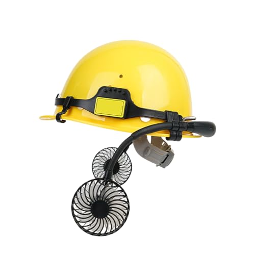 Casque de sécurité avec ventilateur pour chantiers d'été et bricolage