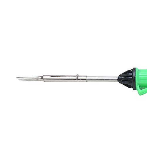 Image of Hillgrove 10in1 Beginners Complete 30W Soldering Iron Kit with 5 Meter Solder Wire, Cutter, Stand, Flux, Bit, Tape, Tester, Tweezer, Wick 30 W Simple (Flat, Pointed Tip)