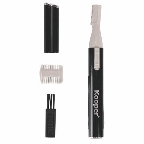 Rifinitore di precisione Kooper Realizzato in ABS Potente e preciso Include: 1 spazzolina di pulizia 1 pettine regola barba