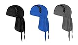 Luxvara 3 KüHlende Mesh Bandana Cap, Sports Durag Kopftuch Hat FahrradmüTze Unterhelm,...