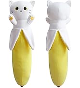 Yamepuia Lange Katze Plüschtier Bananen Plüschkissen, Langes Bananen Katze Plüschissen Kuscheltie...