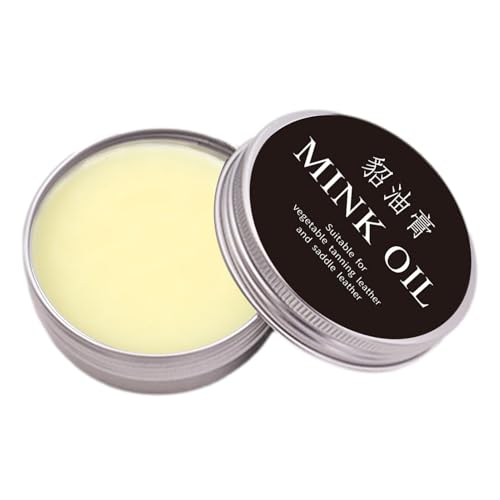 Crème de soin du cuir à l'huile de vison - Après-shampoing pour le cuir | Baume recolorant à l'huile de vison | Crème revitalisante universelle | Vernis...
