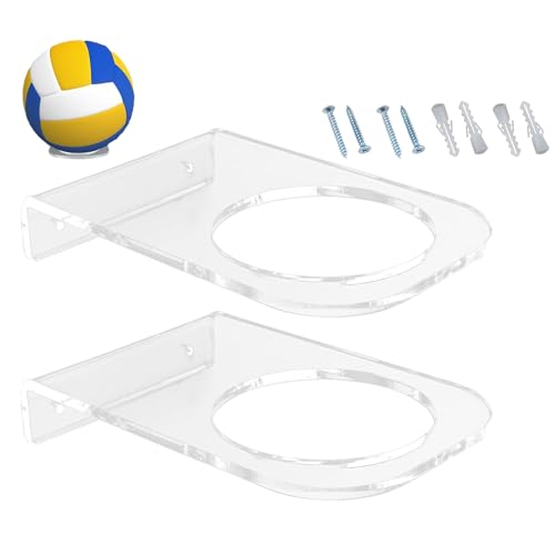 Portaball de pared de acrílico transparente con acabado elegante para balones de colección