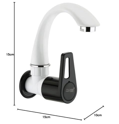 Image of MONIT Plastic Water Tap /Pillar Cocke for Wash Basin /Plastic Piller Bib Cock /S Tsink /Bathroom Bibcock (Eco Sink Cock)