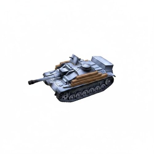 Tanque Aniquilador miniatura: la réplica militar blanca sin fallos para vitrinas exigentes