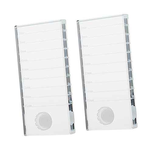 balacoo Professional Lash Grafting Tool 2pcs Eyelash Extension Glass Pallet Adhesive Holder