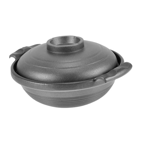 POPETPOP Cazuela de Cerámica Esmaltada con Asas Dobles Olla para Guisos y Sopas Distribución Uniforme del Calor para Cocina y Estufa de Gas
