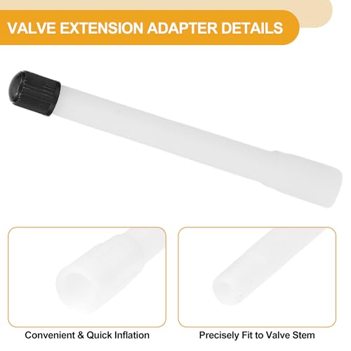 Image of 10pcs 95mm Tire Valve Extension Universal Plastic 180 Degree Tyre Valve Inflation Adapter for Car Motorcycle RV Truck Bike
